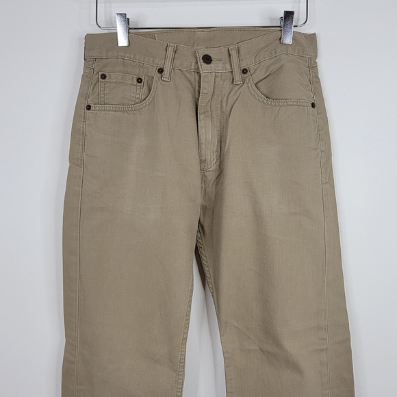 LEVI'S Khaki Straight Leg Jeans - Picture 8 of 9